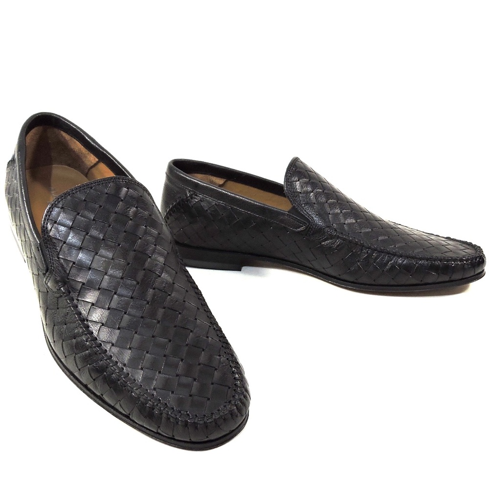 ALBERTO CICCIOLI 🇮🇹 MEN'S BLACK SOFT LEATHER COMFORT SUMMER LOAFERS